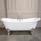 Aqua Eden Clawfoot Bathtubs, 71.63 L, 29.75 W, White/Polished Chrome, Cast Iron VCT7DS7231NL1 - alternate 6